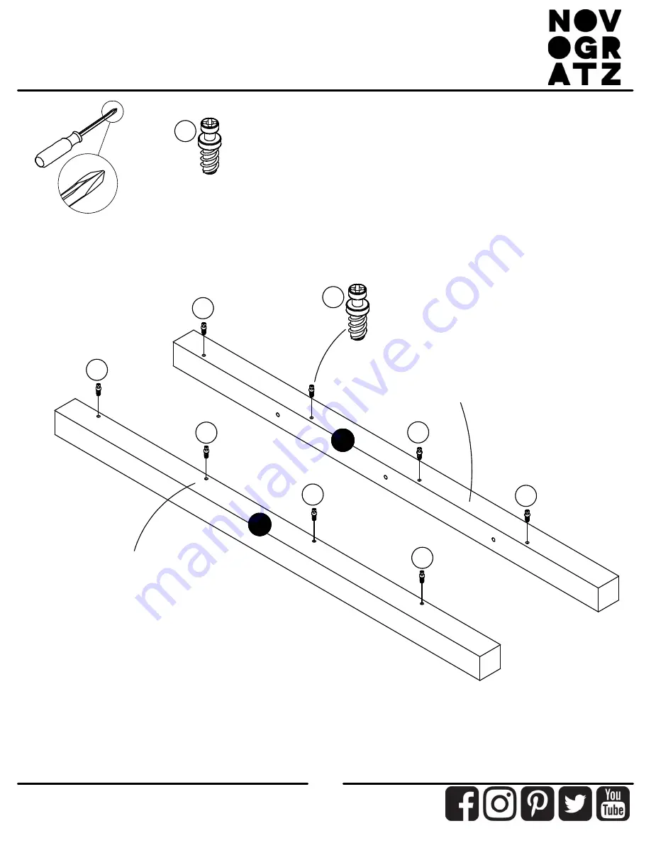 Ameriwood HOME NOVOGRATZ 5744015COM Instruction Booklet Download Page 10