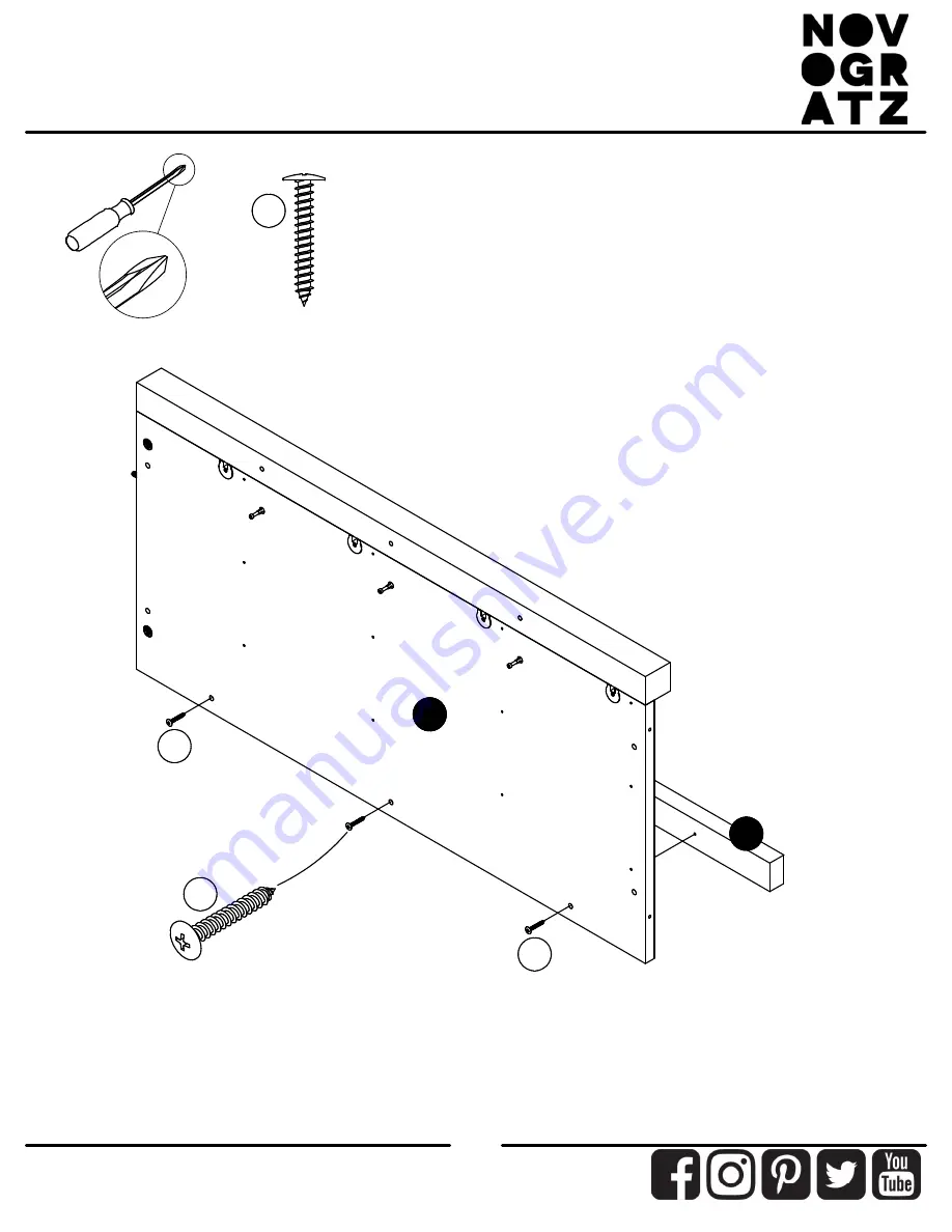 Ameriwood HOME NOVOGRATZ 5744015COM Instruction Booklet Download Page 14