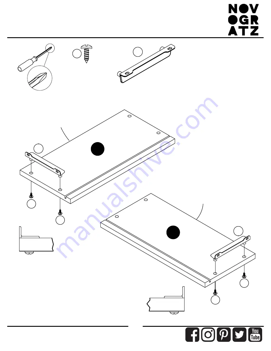 Ameriwood HOME NOVOGRATZ 5744015COM Instruction Booklet Download Page 27