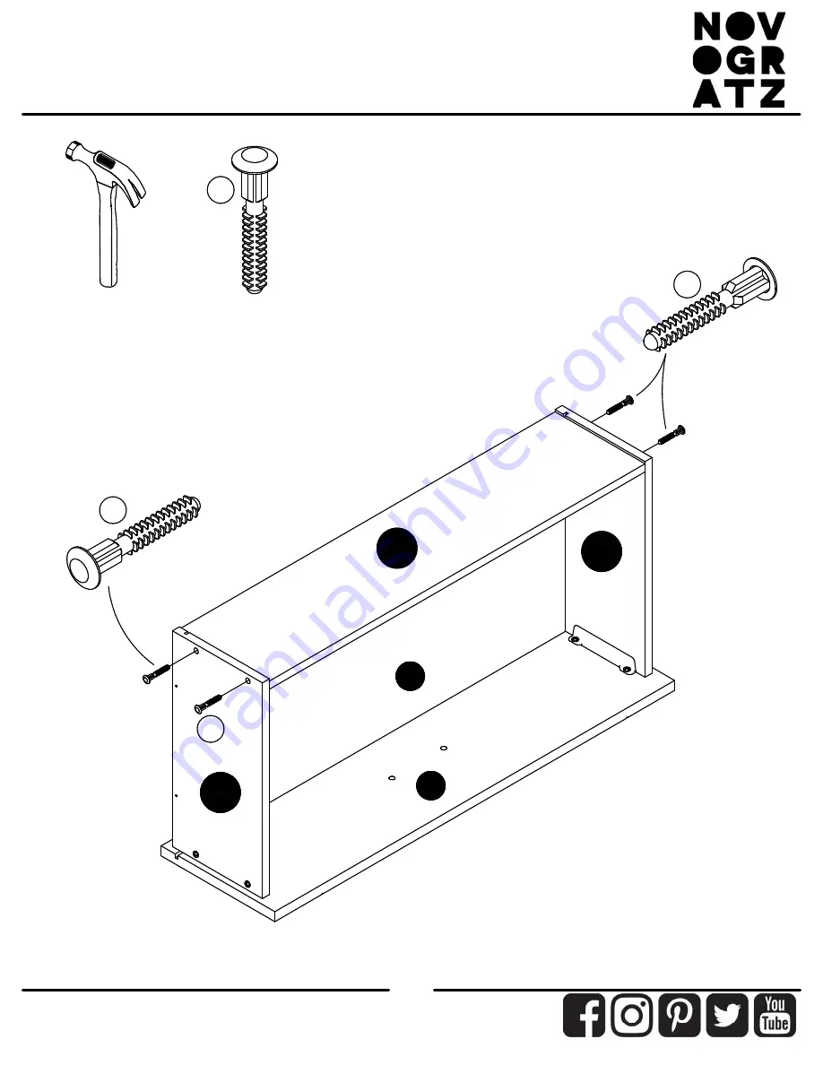 Ameriwood HOME NOVOGRATZ 5744015COM Instruction Booklet Download Page 30