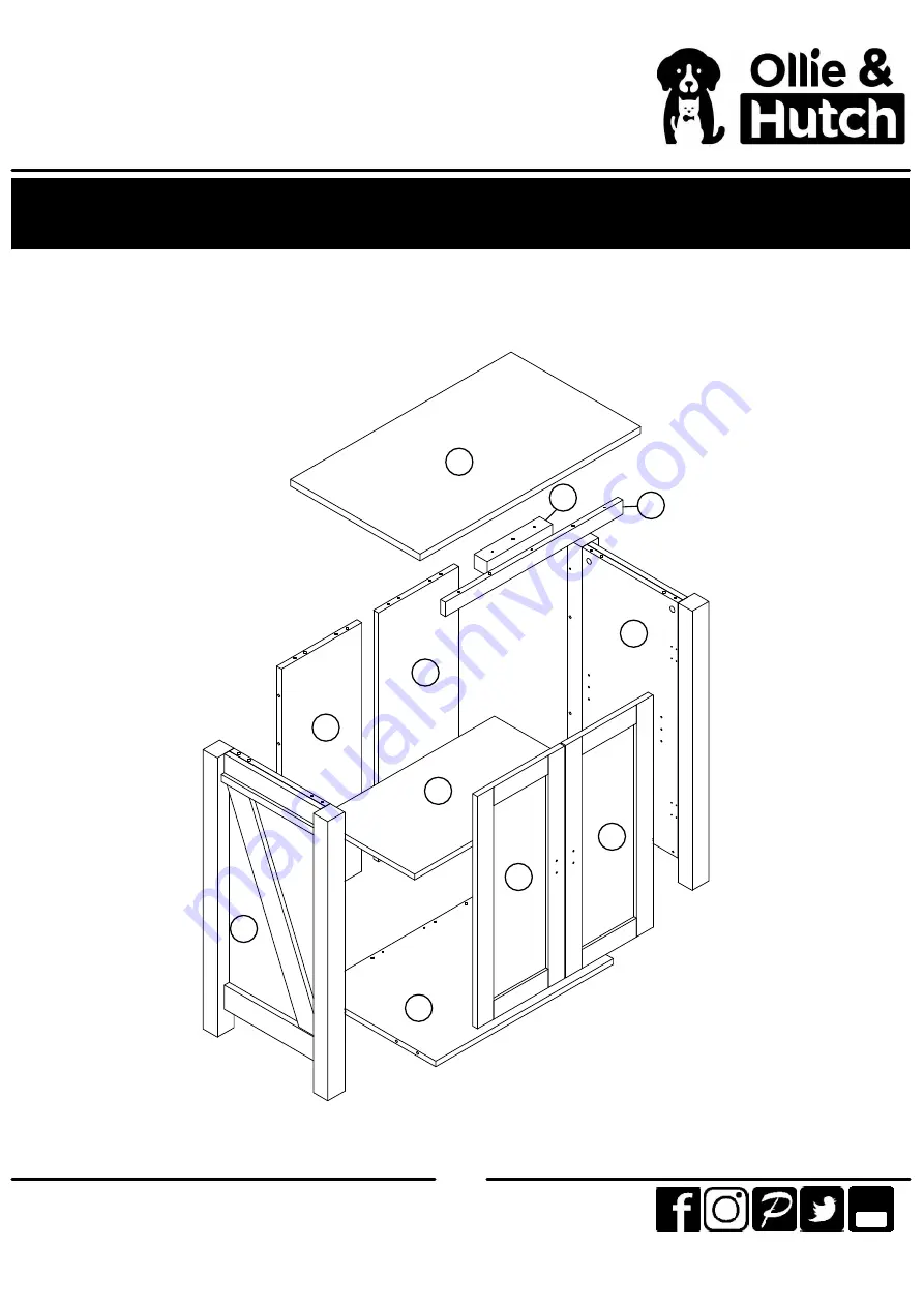 Ameriwood HOME Ollie & Hutch 4142846COM Manual Download Page 5