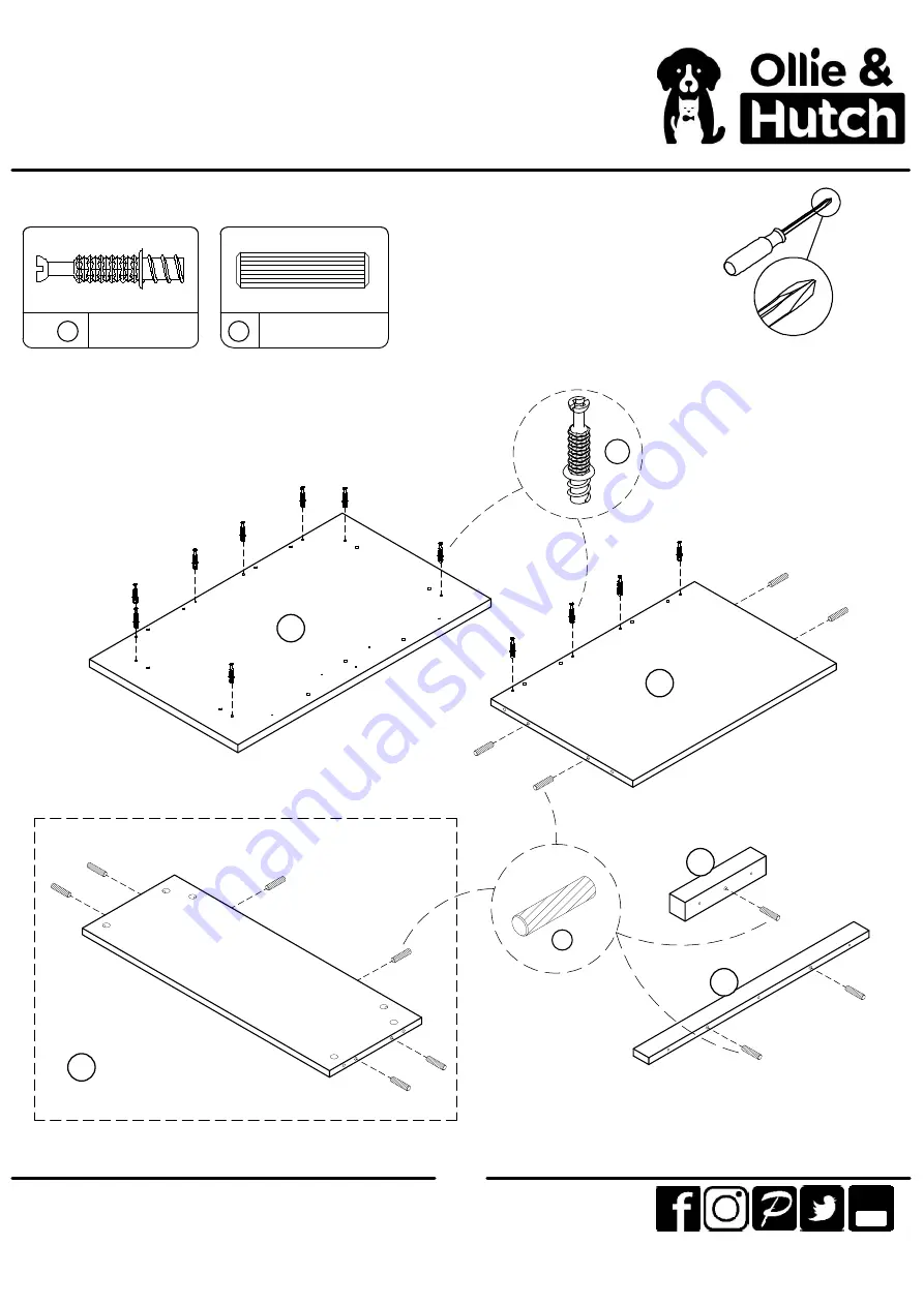 Ameriwood HOME Ollie & Hutch 4142846COM Manual Download Page 7