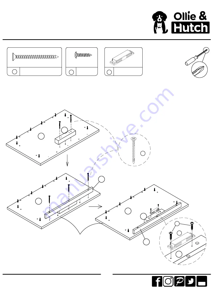 Ameriwood HOME Ollie & Hutch 4142846COM Manual Download Page 11