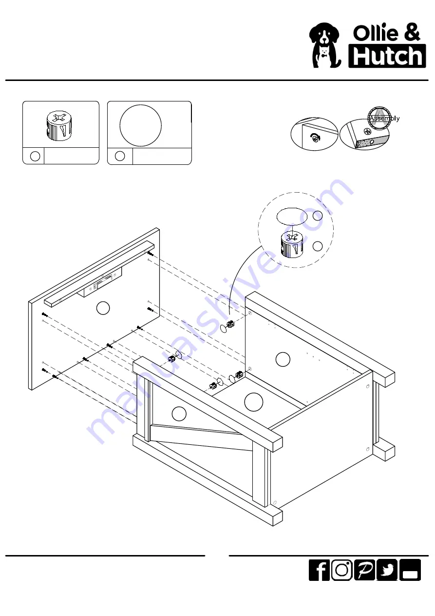 Ameriwood HOME Ollie & Hutch 4142846COM Manual Download Page 12