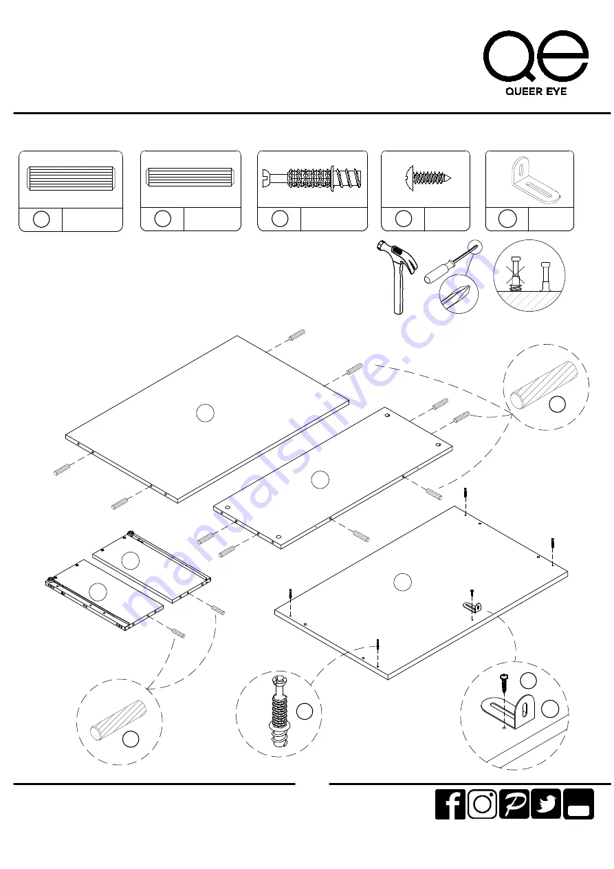 Ameriwood HOME QUEER EYE 6531863COM Скачать руководство пользователя страница 9