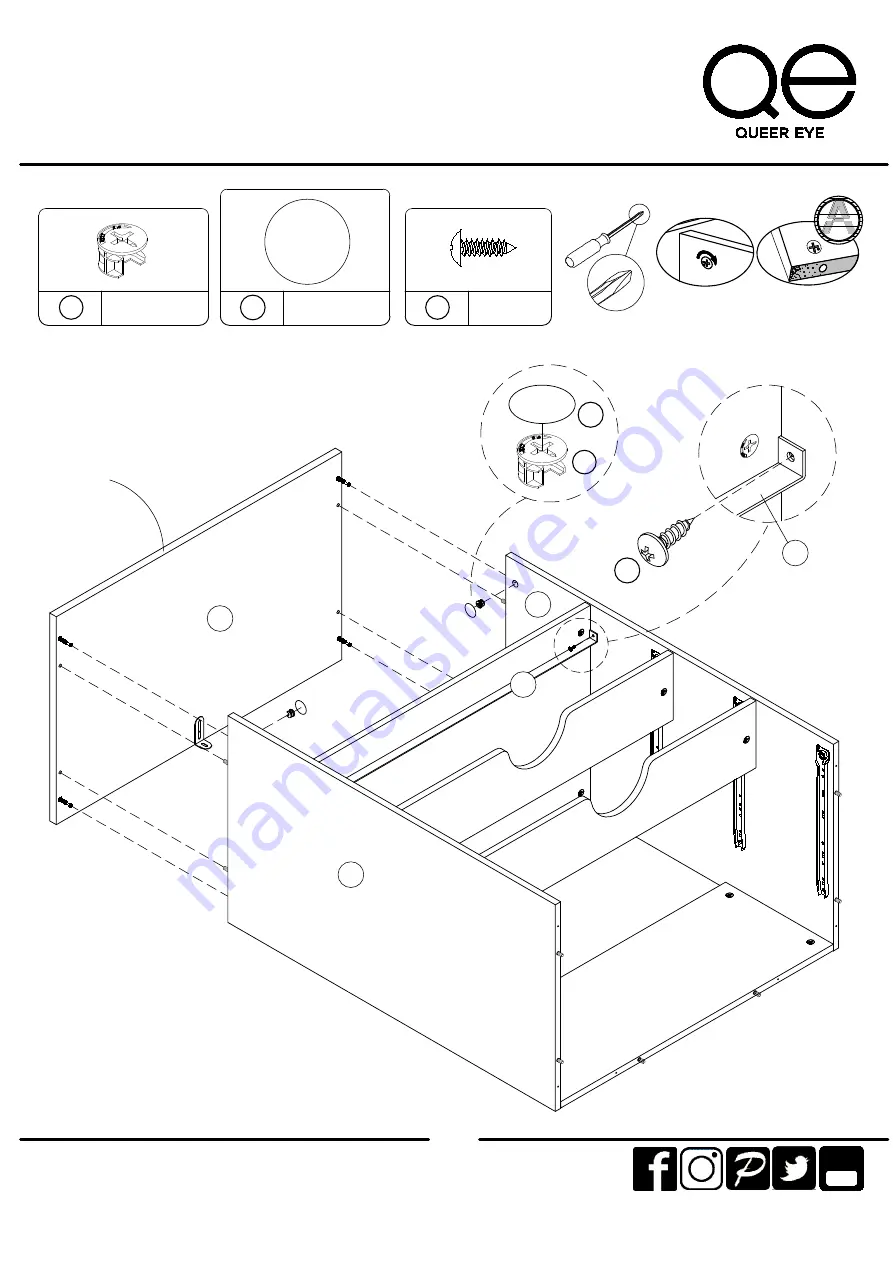 Ameriwood HOME QUEER EYE 6531863COM Скачать руководство пользователя страница 12