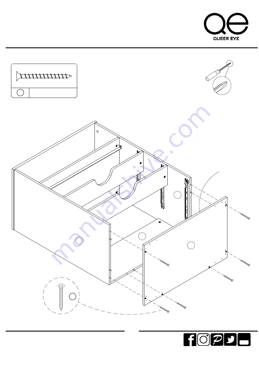 Ameriwood HOME QUEER EYE 6531863COM Скачать руководство пользователя страница 13