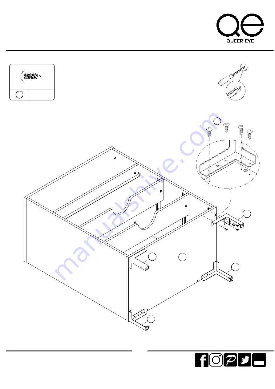 Ameriwood HOME QUEER EYE 6531863COM Скачать руководство пользователя страница 14