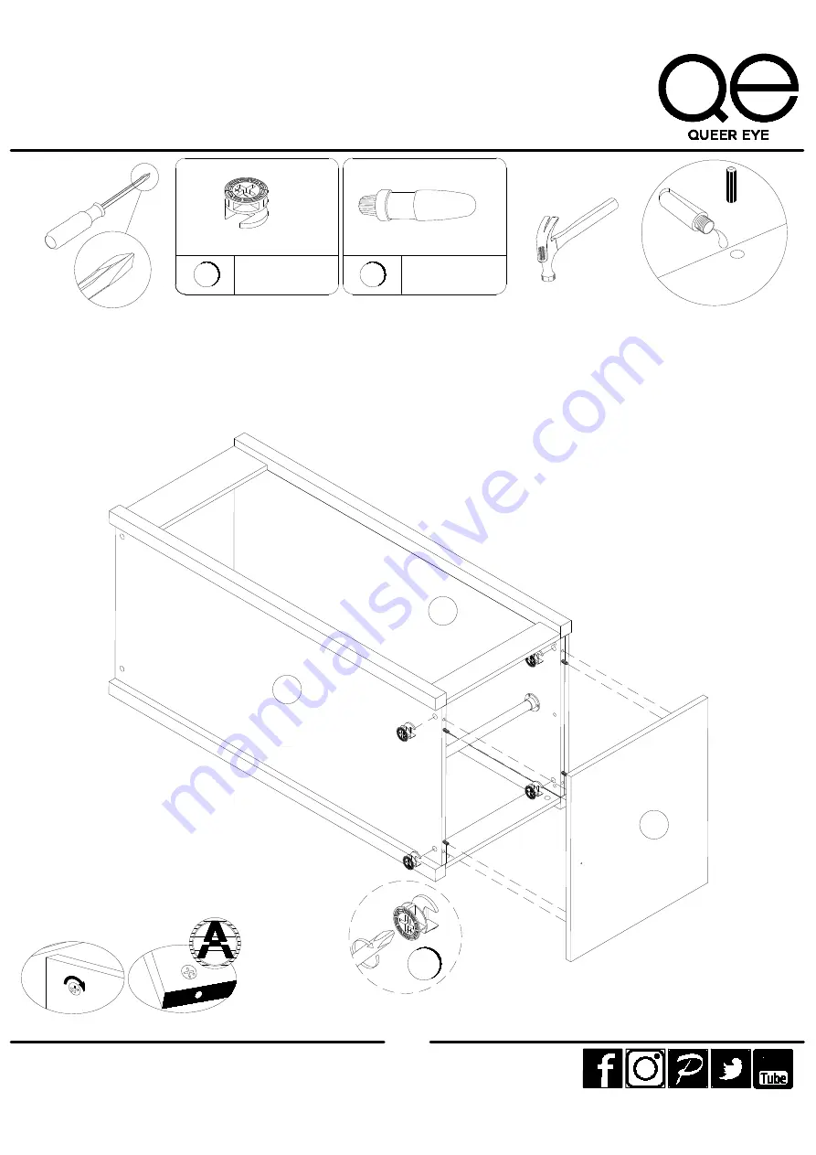 Ameriwood HOME QUEER EYE 6624348COM Скачать руководство пользователя страница 14