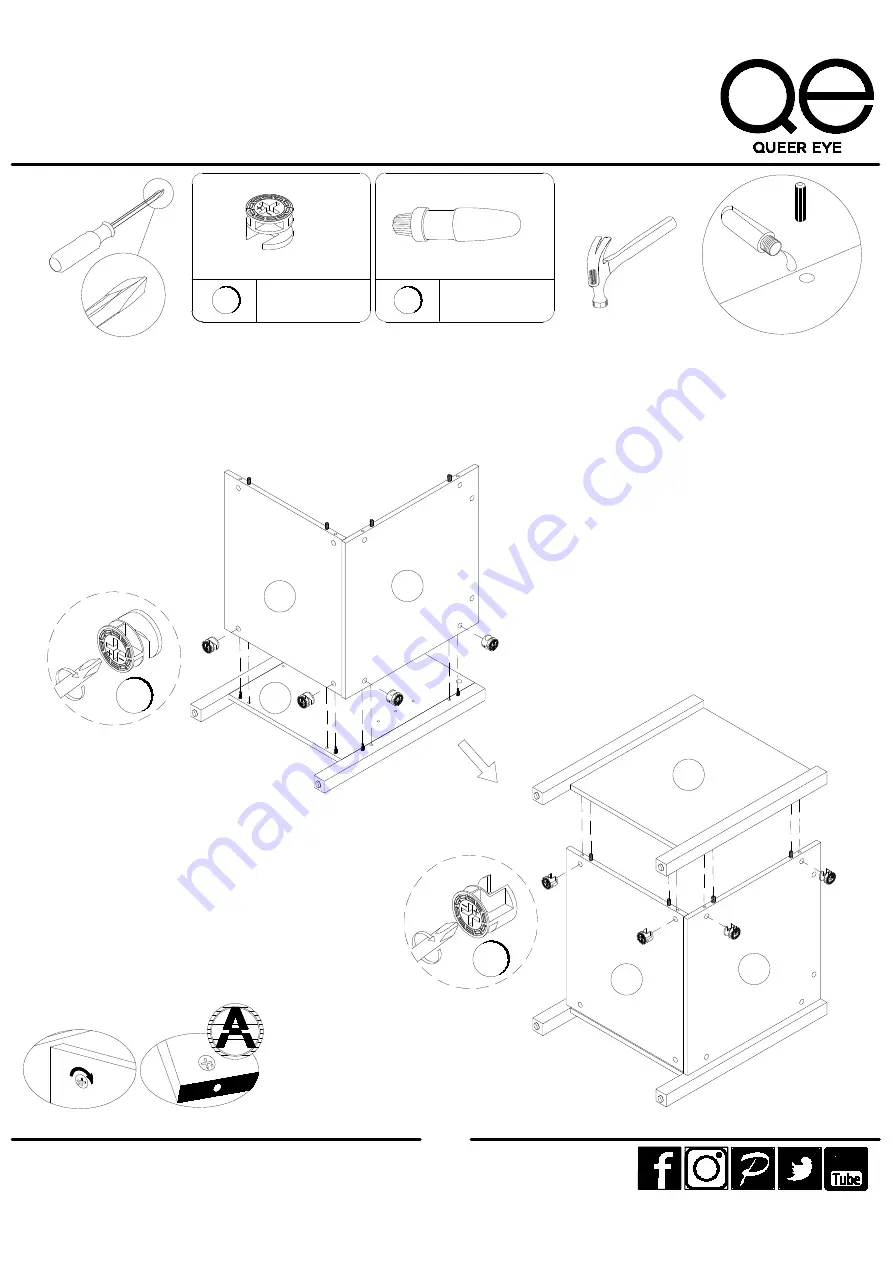 Ameriwood HOME QUEER EYE 6624348COM Скачать руководство пользователя страница 15