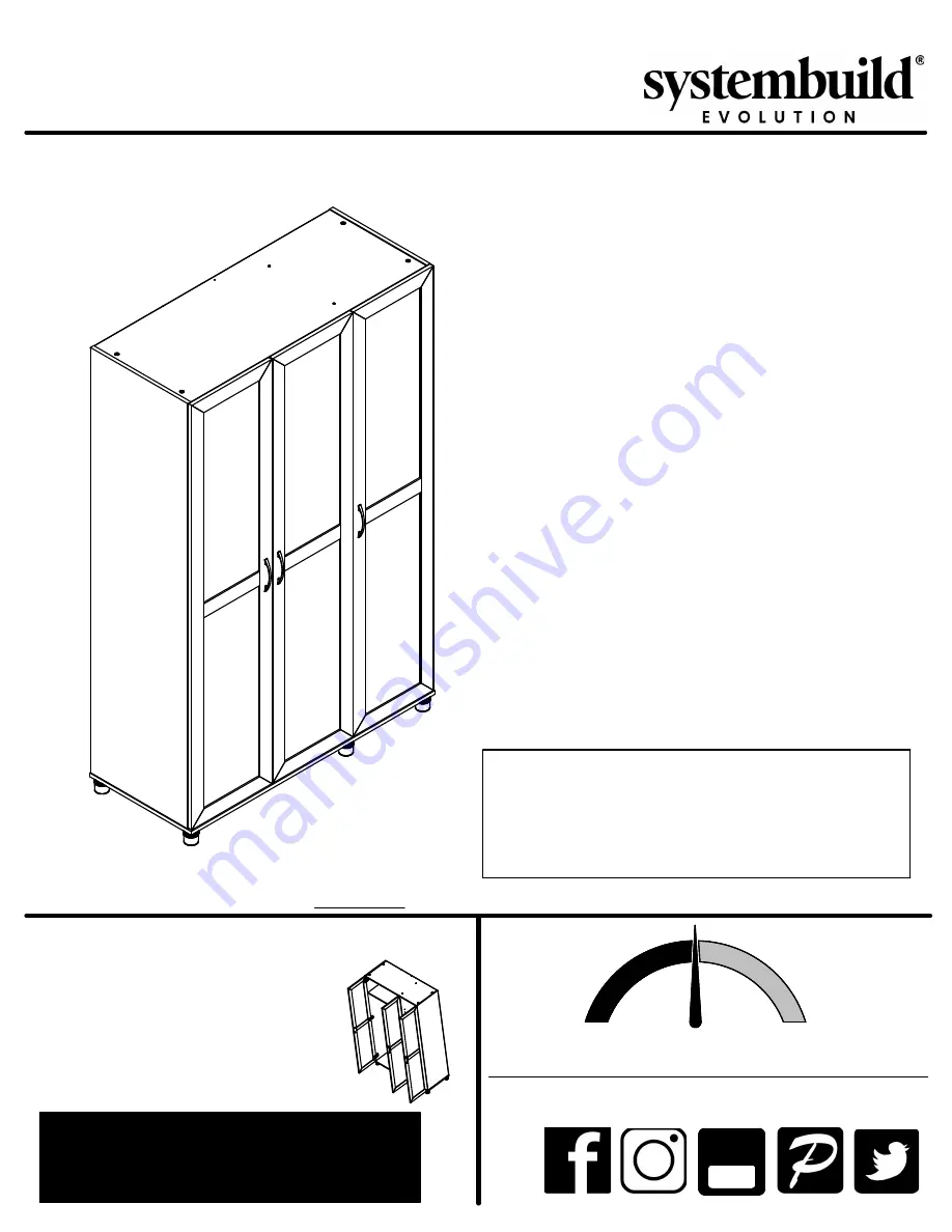 Ameriwood HOME Systembuild Evolution 1694015COM Скачать руководство пользователя страница 1