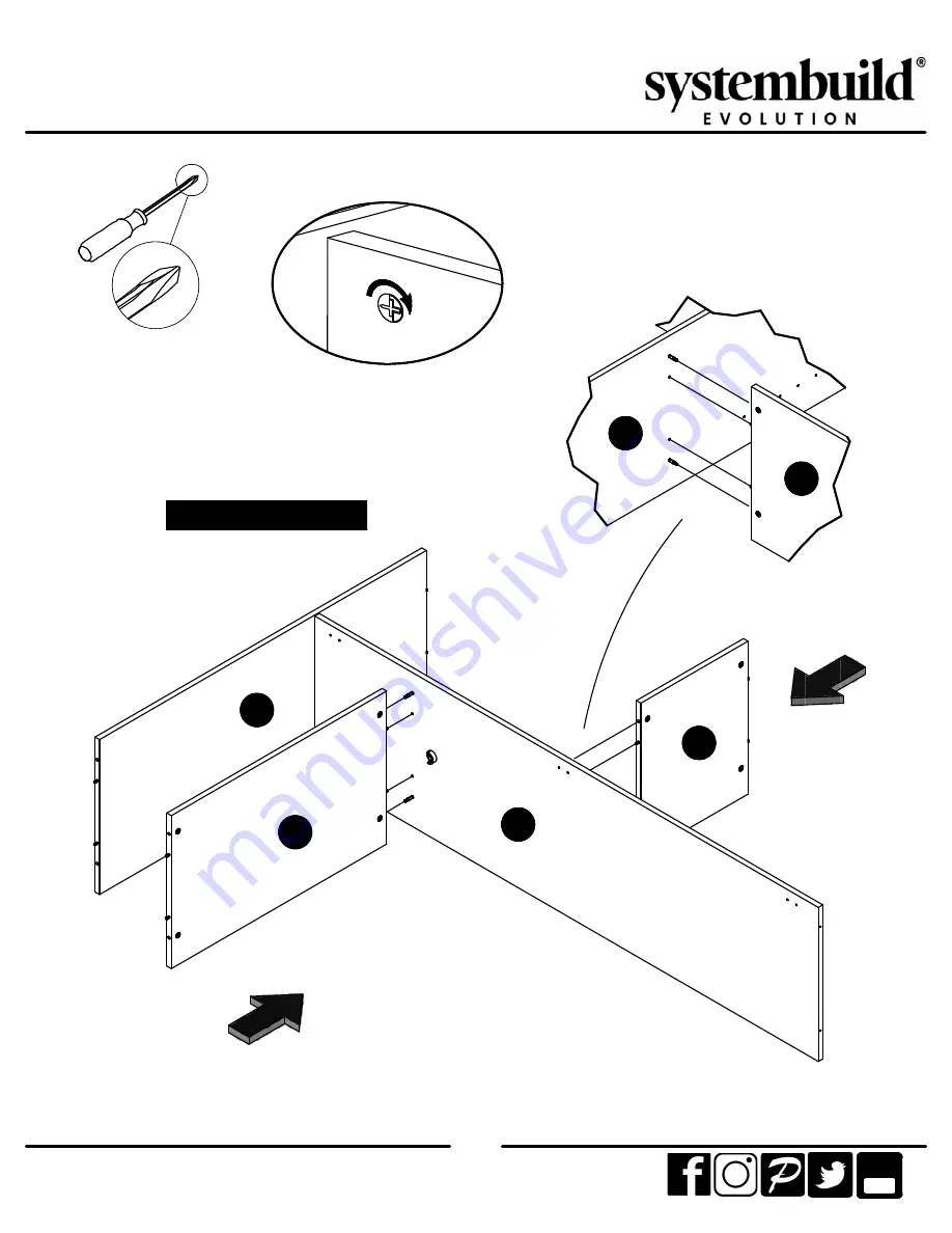 Ameriwood HOME Systembuild Evolution 1694015COM Скачать руководство пользователя страница 16