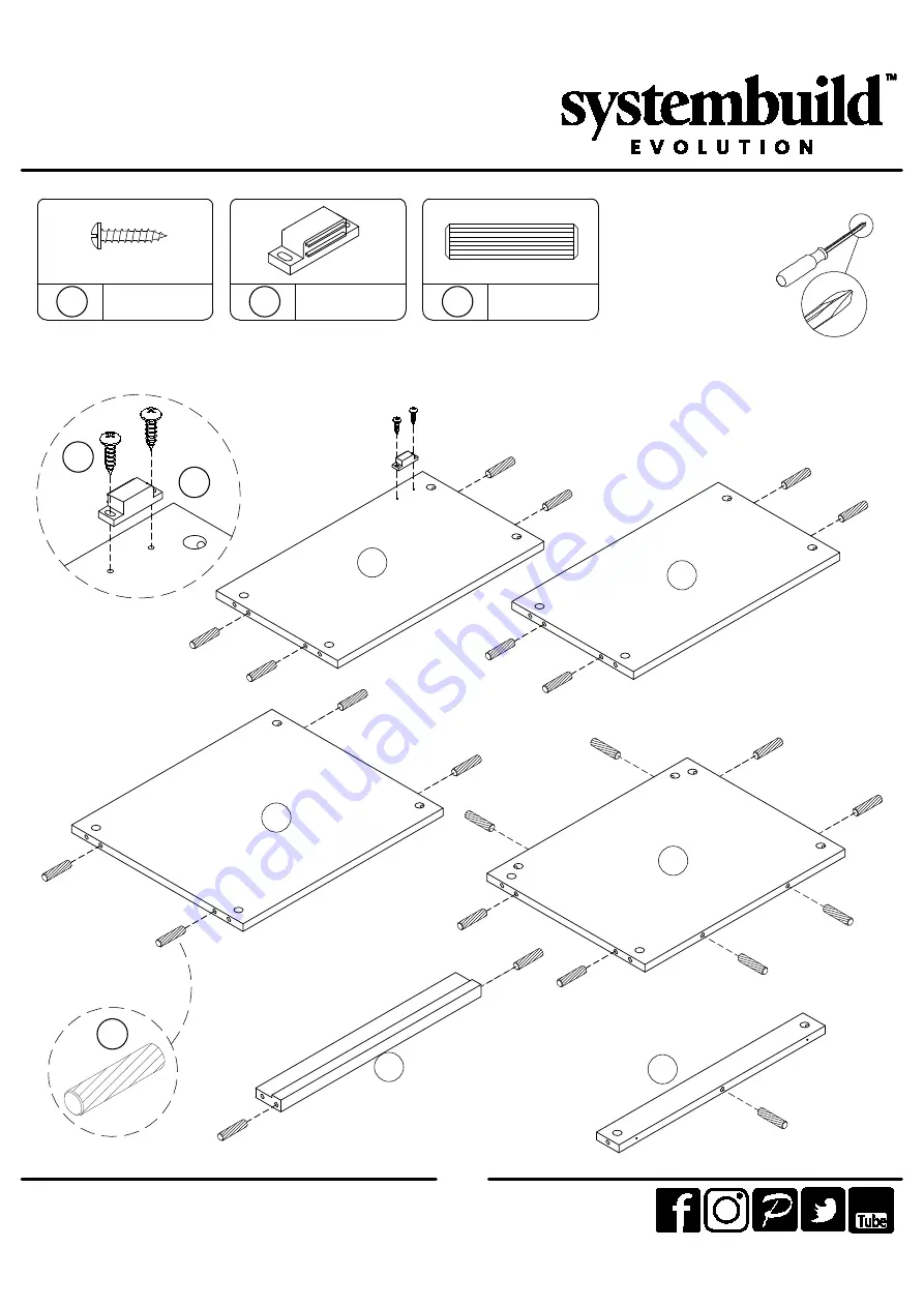 Ameriwood HOME systembuild EVOLUTION 7546884COM Скачать руководство пользователя страница 11