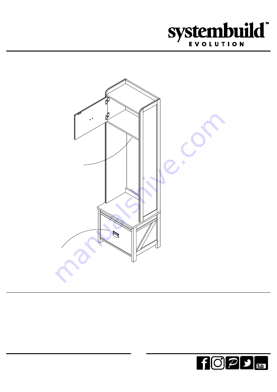 Ameriwood HOME systembuild EVOLUTION 7546884COM Instruction Booklet Download Page 23