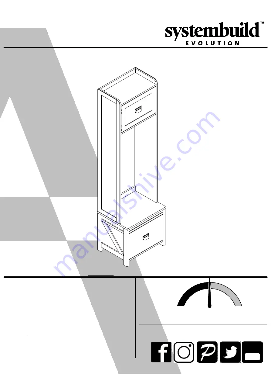 Ameriwood HOME Systembuild Evolution 7546886COM Скачать руководство пользователя страница 1