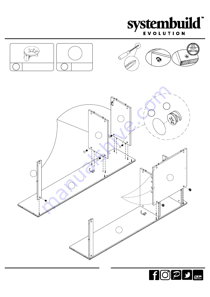 Ameriwood HOME Systembuild Evolution 7546886COM Скачать руководство пользователя страница 12