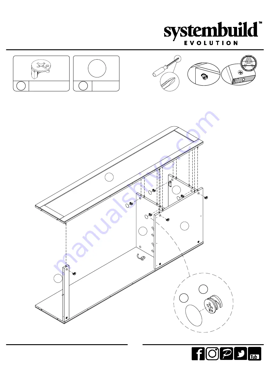 Ameriwood HOME Systembuild Evolution 7546886COM Скачать руководство пользователя страница 13