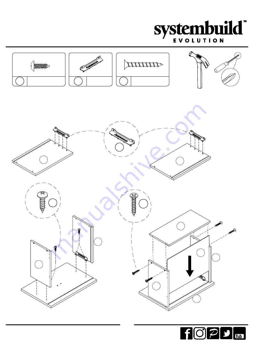 Ameriwood HOME Systembuild Evolution 7546886COM Скачать руководство пользователя страница 20