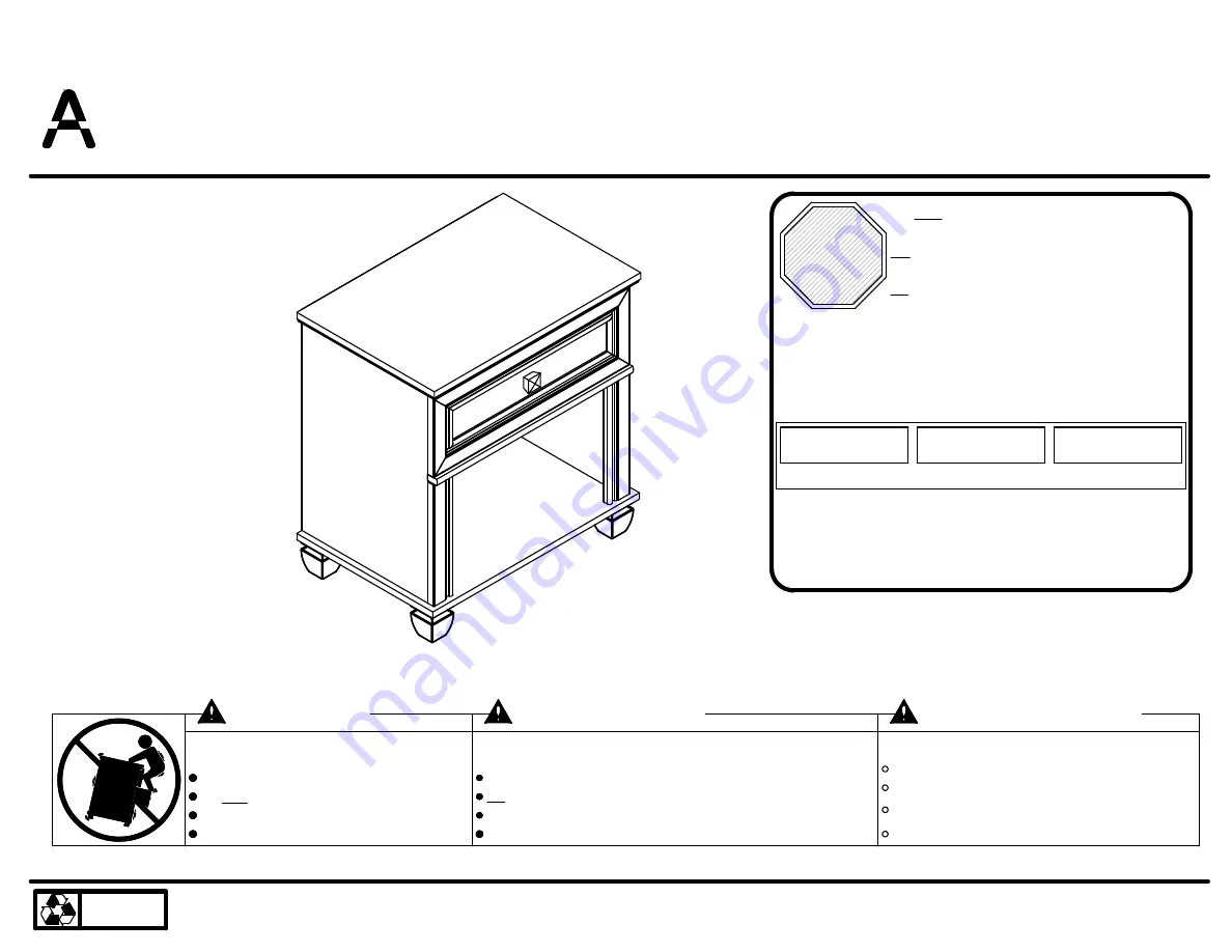 Ameriwood 5668308PCOM Manual Download Page 1