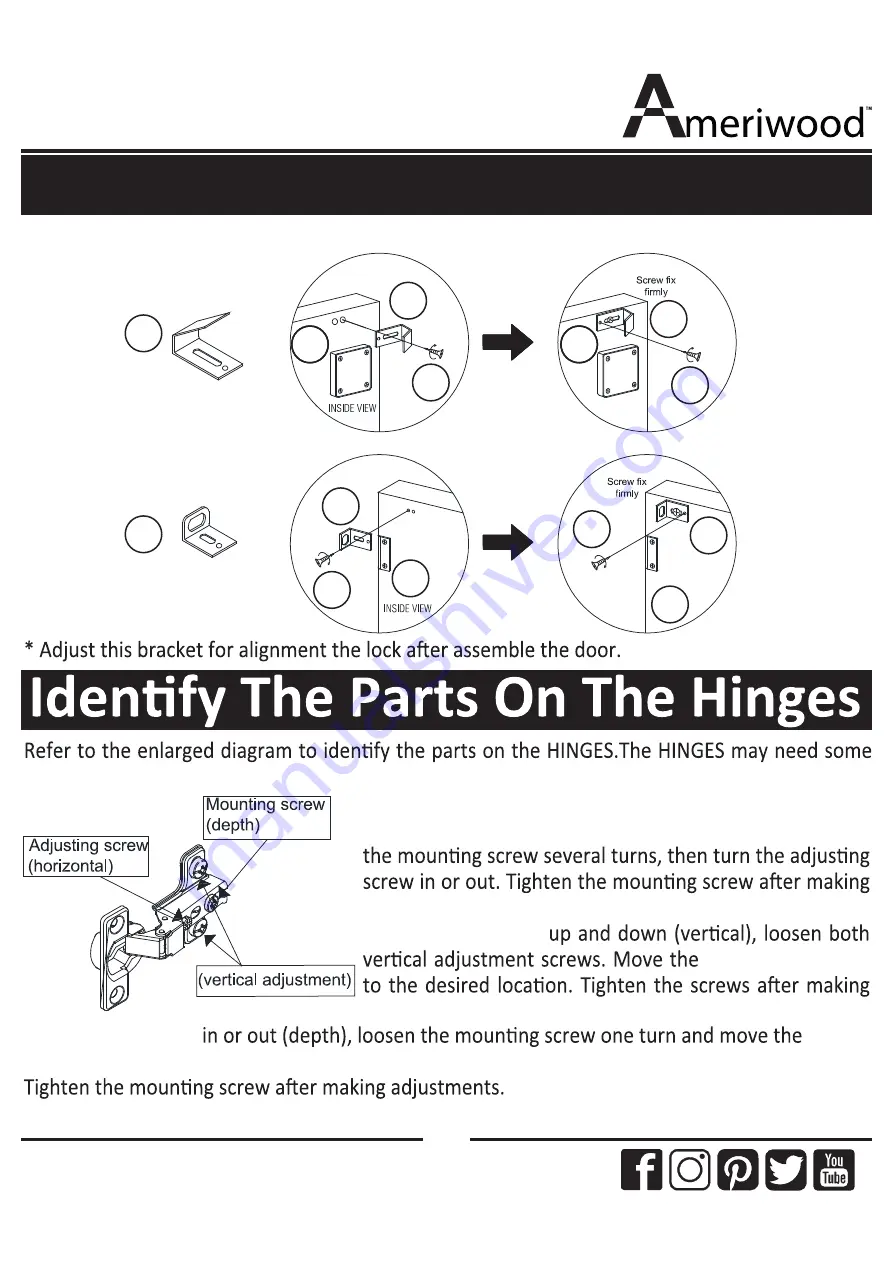 Ameriwood 9293196COM Instruction Booklet Download Page 4