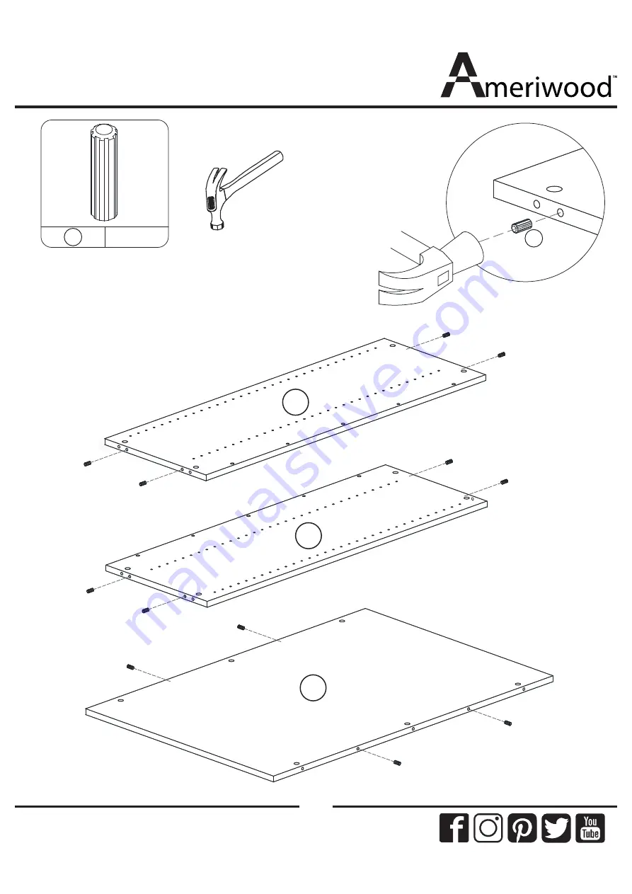 Ameriwood 9293196COM Instruction Booklet Download Page 10