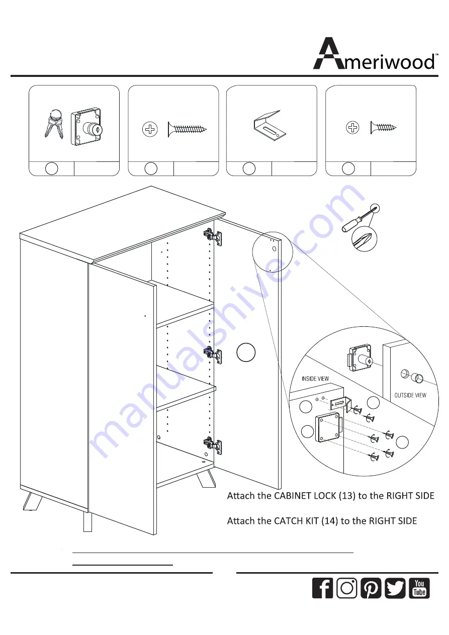 Ameriwood 9293196COM Instruction Booklet Download Page 20