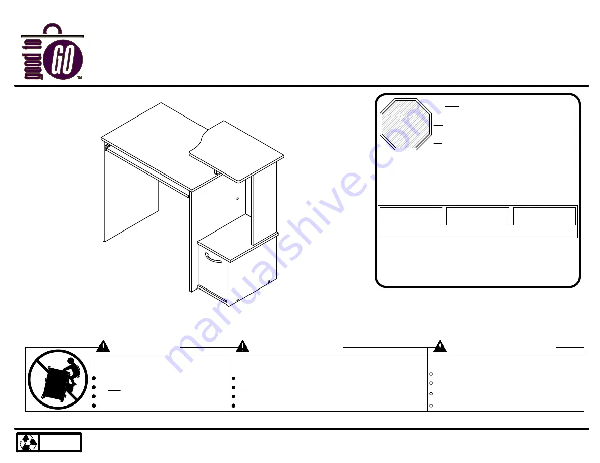 Ameriwood 9867303KP Manual Download Page 1