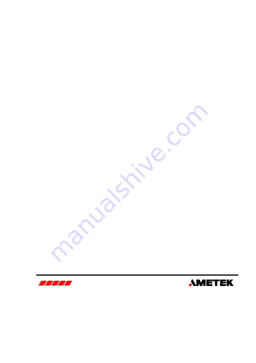 Ametek 081275 Service And Parts Manual Download Page 1