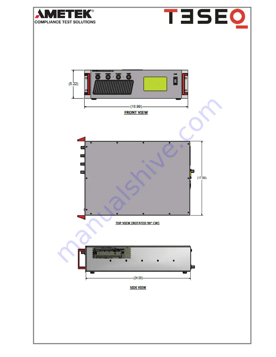 Ametek CBA-1G-030B Operation Manual Download Page 31