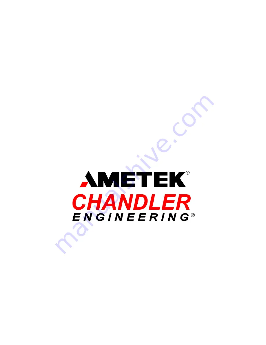 Ametek CHANDLER ENGINEERING 7360V Instruction Manual Download Page 1