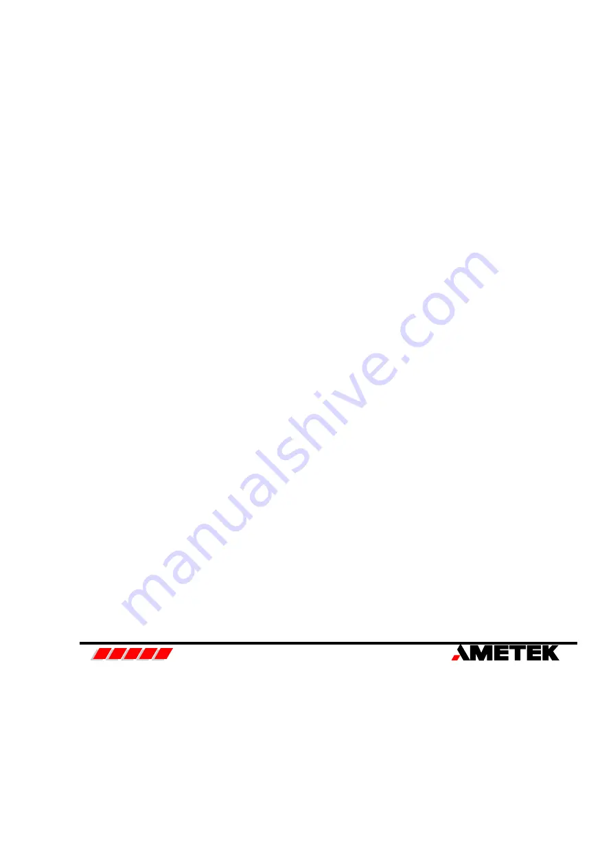 Ametek CP707 Service And Parts Manual Download Page 1