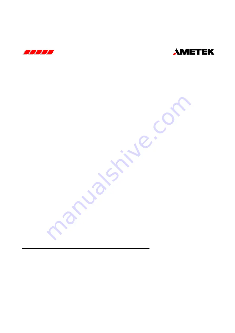 Ametek CP707 Service And Parts Manual Download Page 2