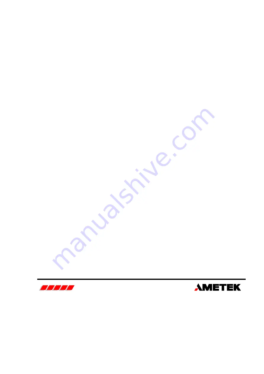 Ametek EN707 Service And Parts Manual Download Page 1