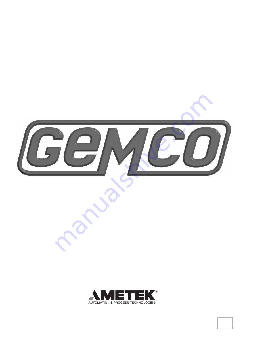 Ametek Gemco 1996 Ram-Set Installation And Maintenance Manual Download Page 19