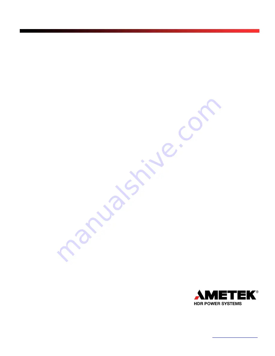 Ametek SHPF3 Series Instruction, Operation And Maintenance Manual Download Page 1