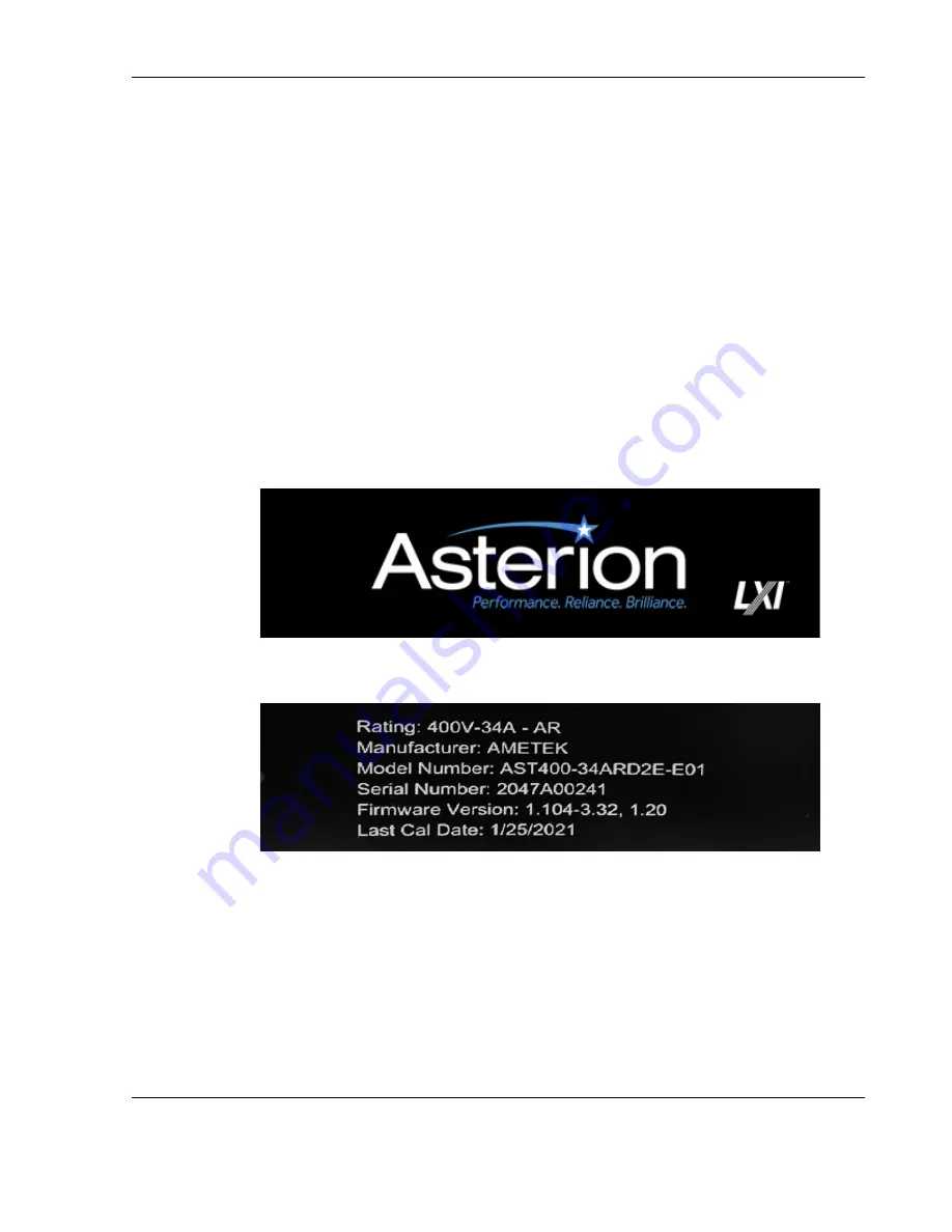 Ametek Sorensen Asterion DC Series Скачать руководство пользователя страница 85