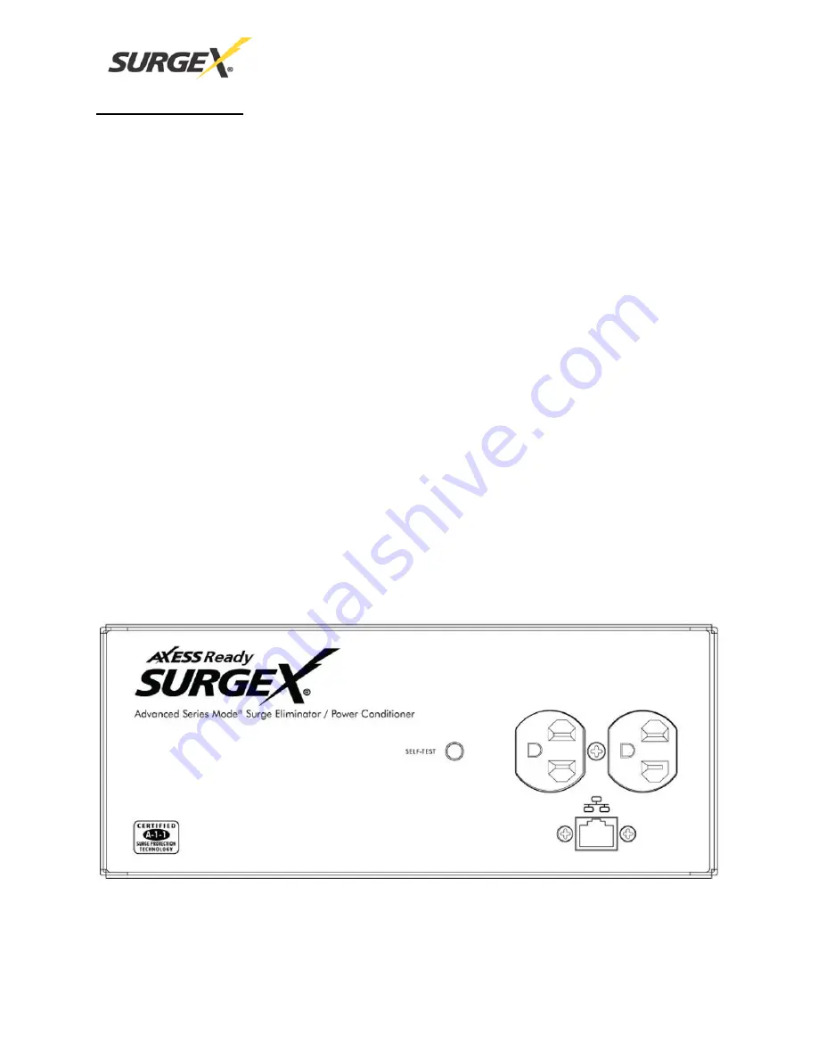 Ametek Surgex SA-20-AR User Manual Download Page 3