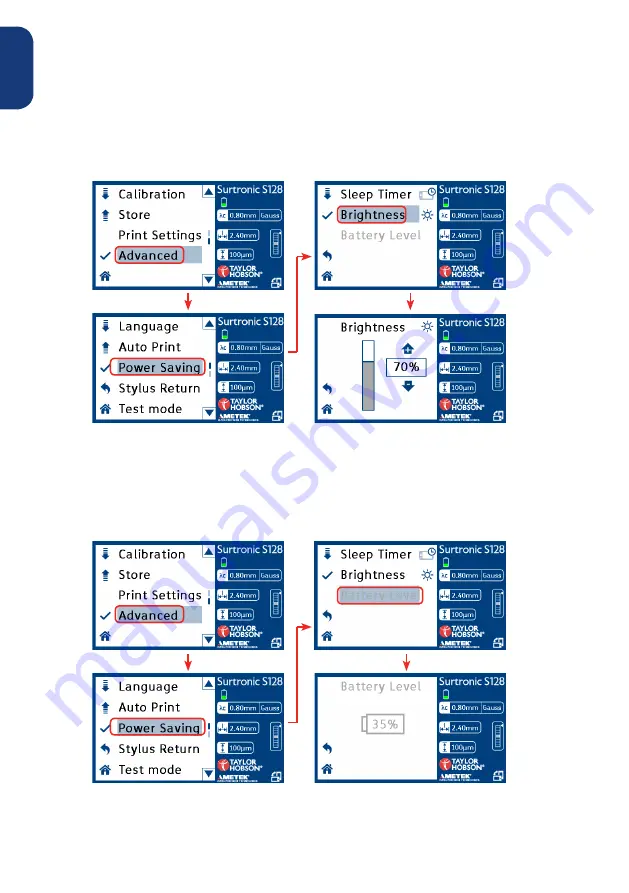 Ametek TAYLOR HOBSON Surtronic S-100 Series User Manual Download Page 54