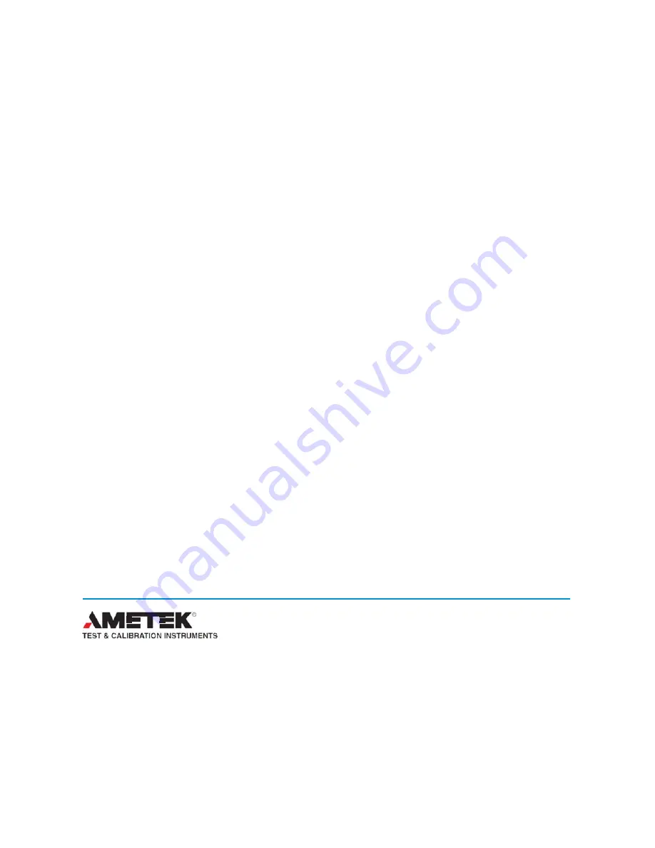 Ametek VERSITRON BT130R Operation Manual Download Page 82