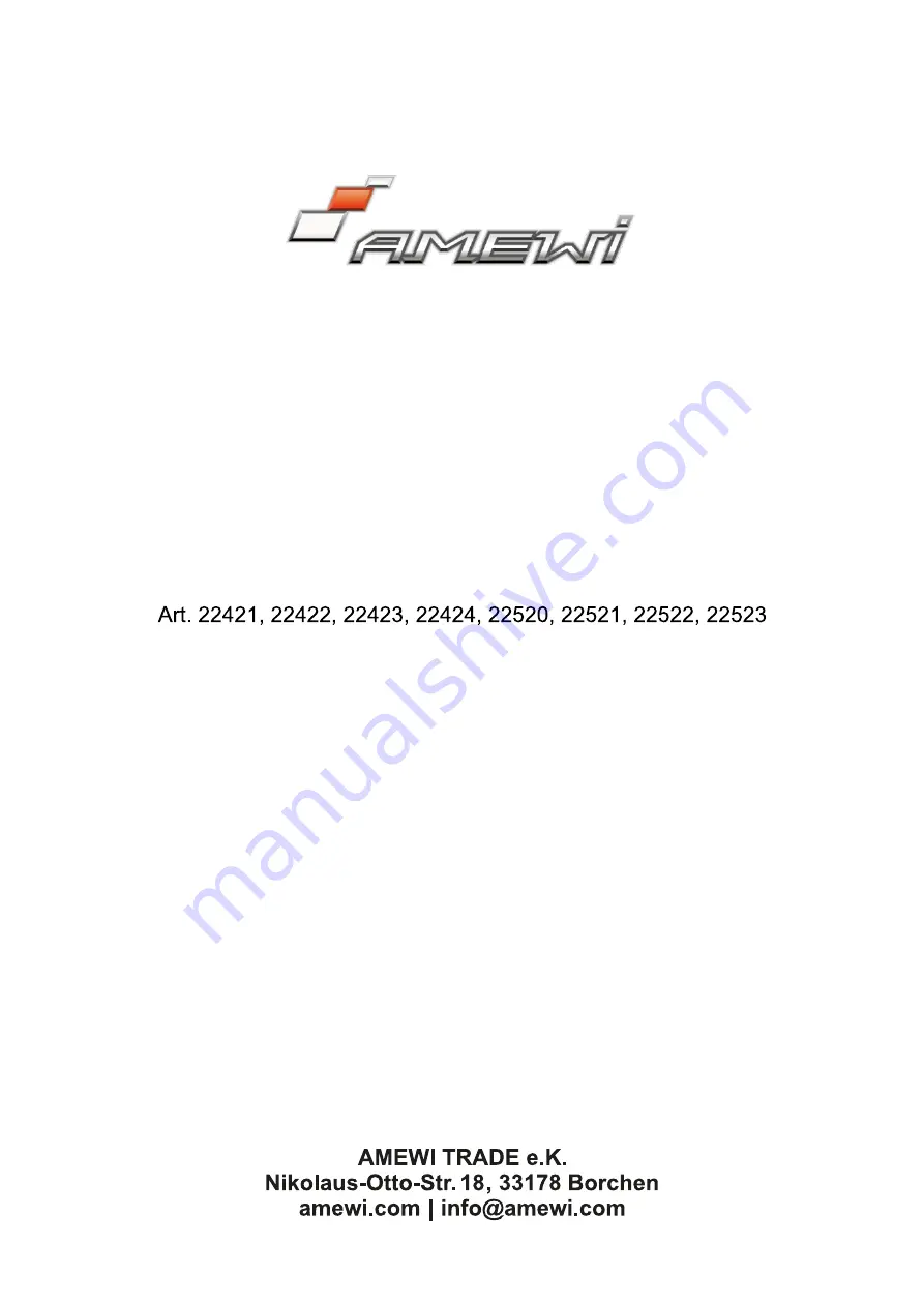 Amewi 22421 Instruction Manual Download Page 1