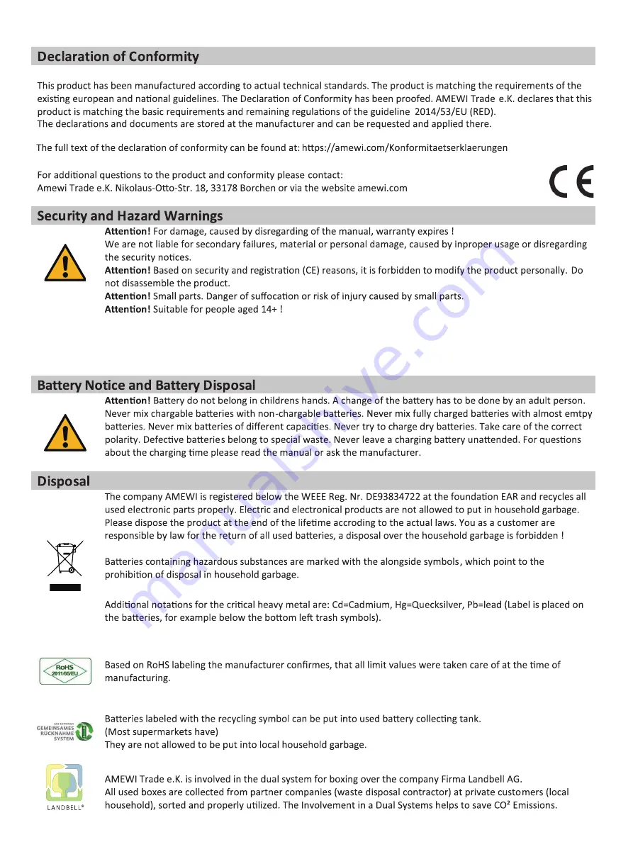 Amewi 24075 Скачать руководство пользователя страница 5