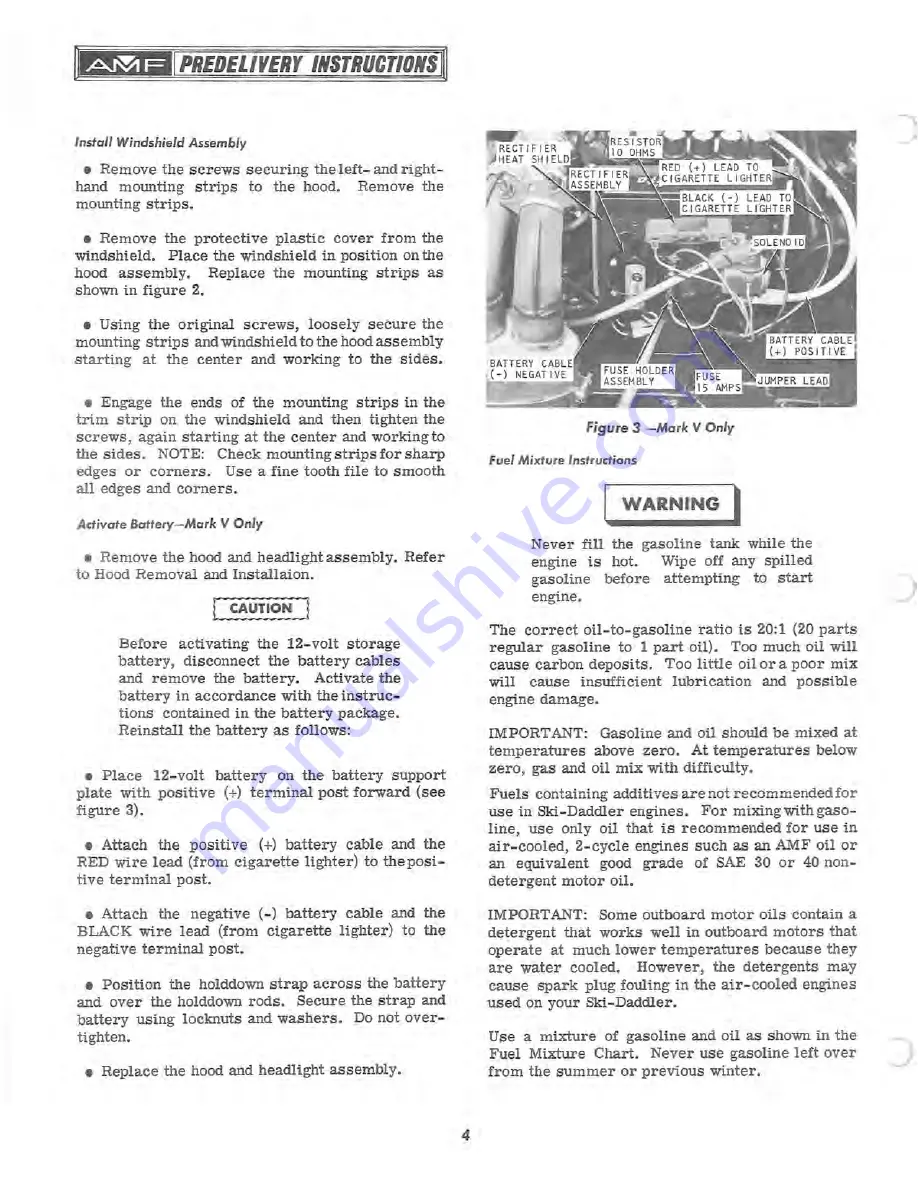 AMF 1969 SKI-DADDLER MARK IV Service Manual Download Page 8