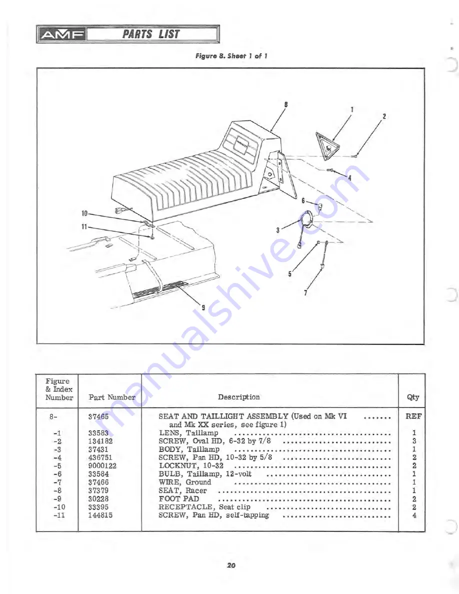 AMF 1970 SKI-DADDLER SD15M11 A Parts And Service Manual Download Page 34