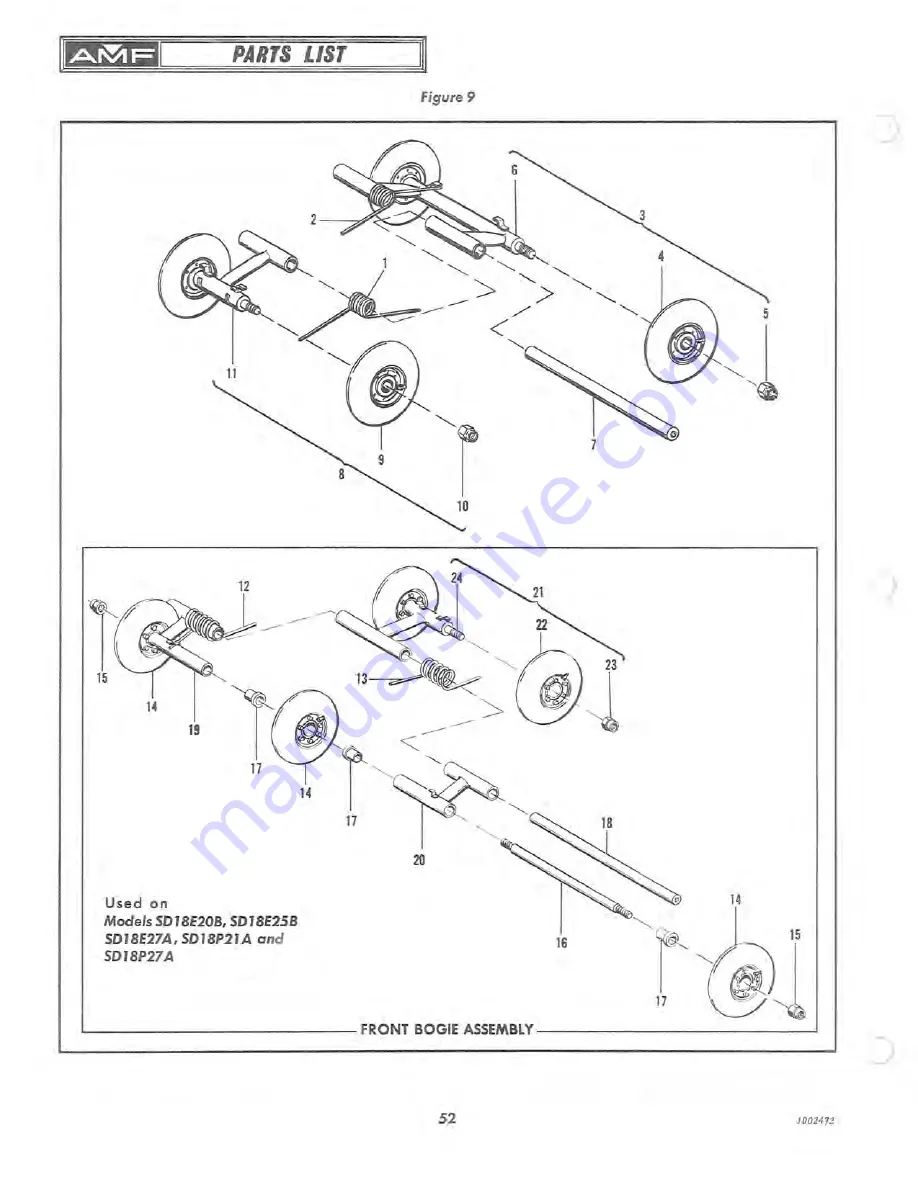 AMF 1970 SKI-DADDLER Parts And Service Manual Download Page 56