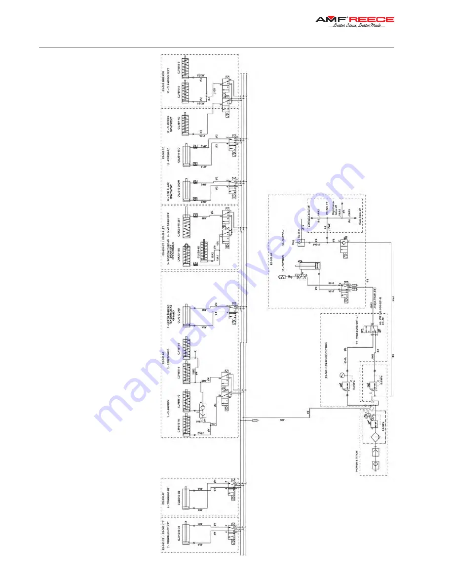 AMF ES-505 Parts And Service Manual Download Page 128