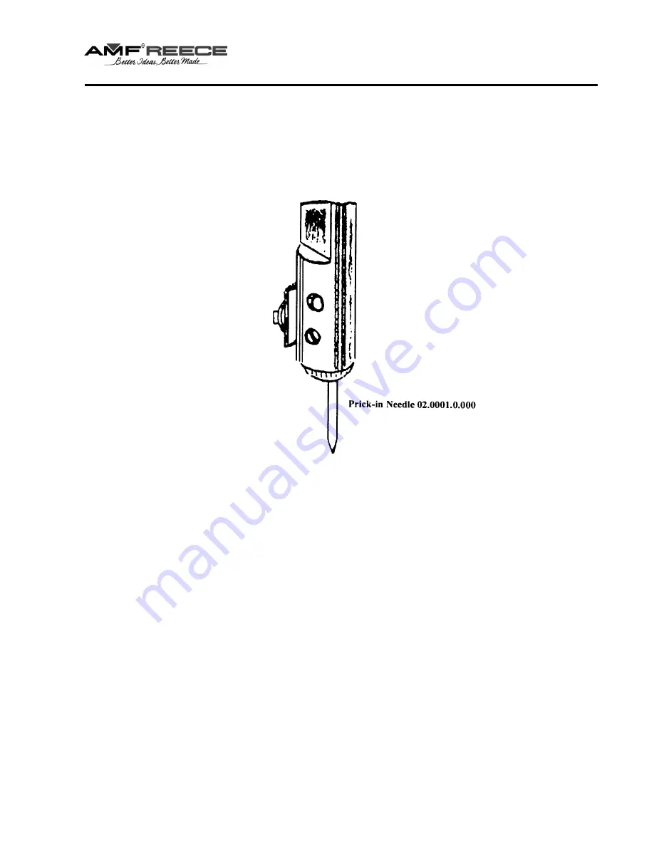 AMF REECE Decostitch Parts And Service Manual Download Page 61