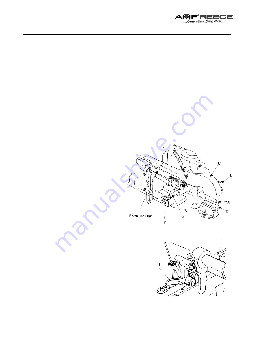 AMF REECE Decostitch Parts And Service Manual Download Page 72