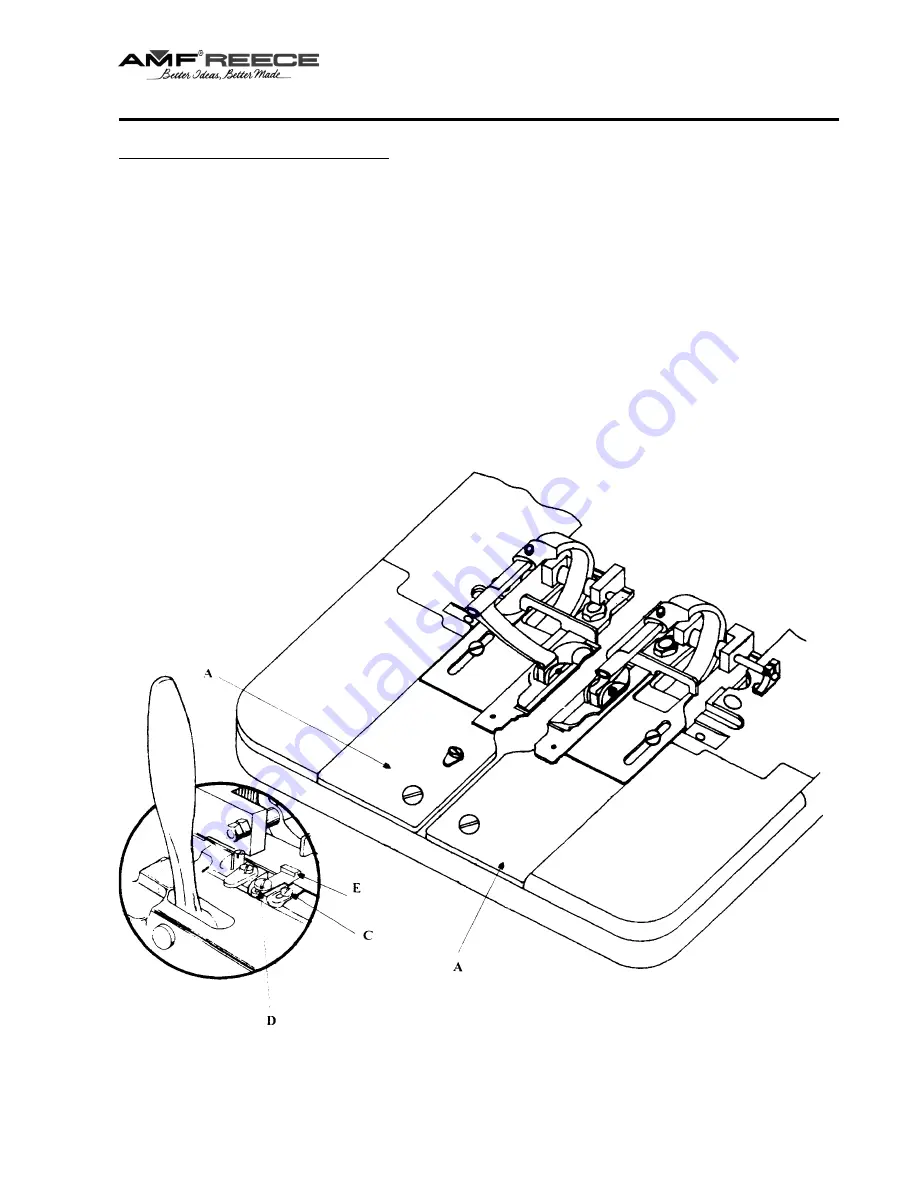 AMF REECE Decostitch Parts And Service Manual Download Page 75