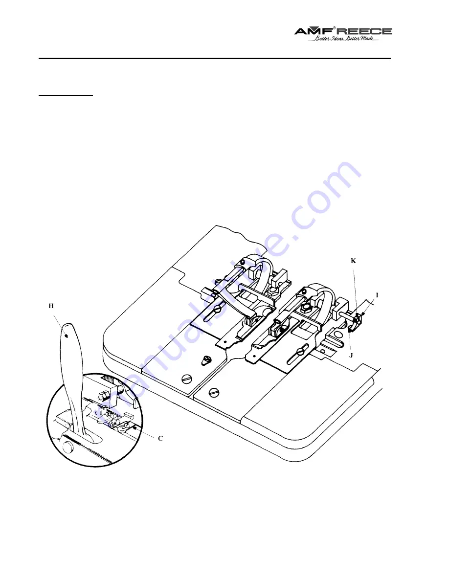 AMF REECE Decostitch Parts And Service Manual Download Page 76