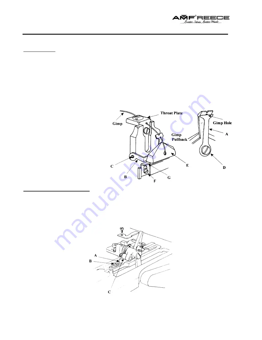 AMF REECE Decostitch Parts And Service Manual Download Page 102